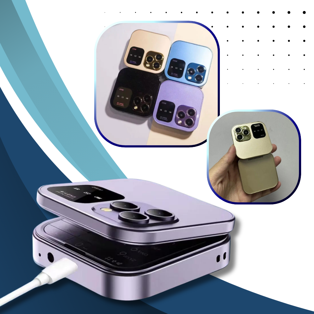 Compact Foldable Dual SIM Mobile Phone