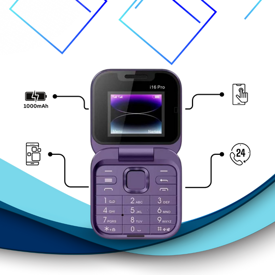 Compact Foldable Mobile Phone with Dual SIM Capability
