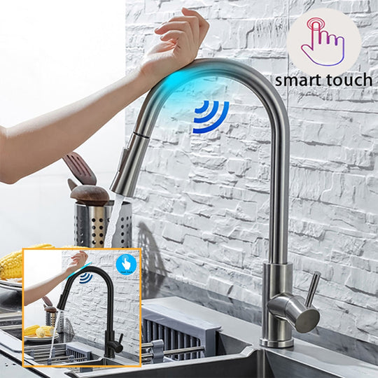 Pull-Out Kitchen Tap with Sensor