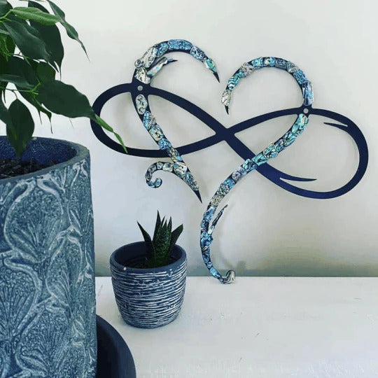 Heart Infinity - Steel Wall Decoration Metal Wall Art
