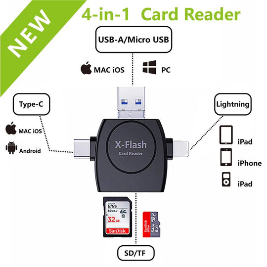 4-in-1 Card Reader