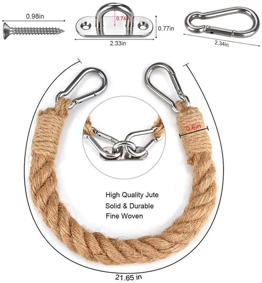 Wall-Mounted Rope Toilet Paper Holder