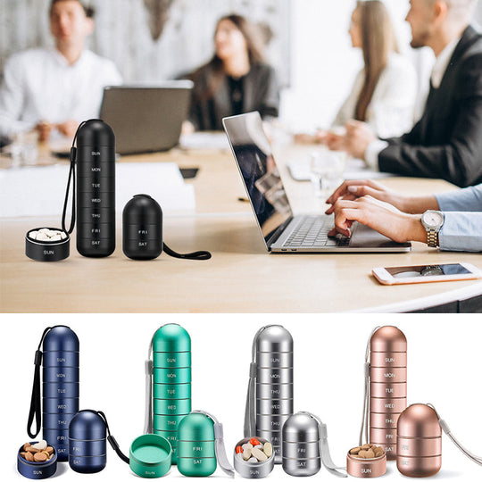 7-Day Portable Pill Organizer for Travel