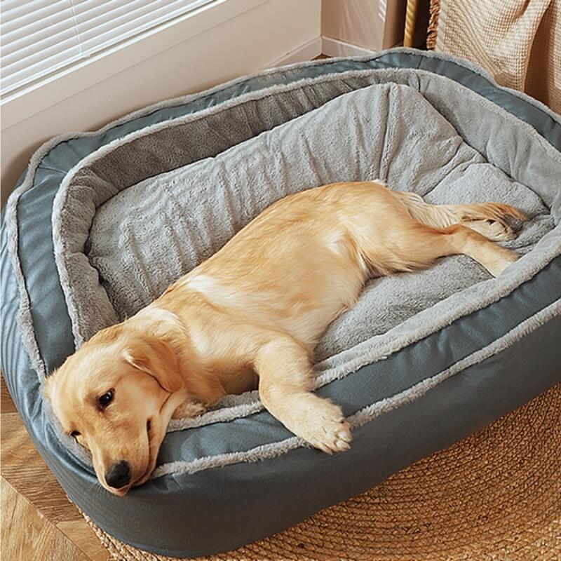 Large Warm Deep Sleep Orthopaedic Dog Bed - Blanket Style