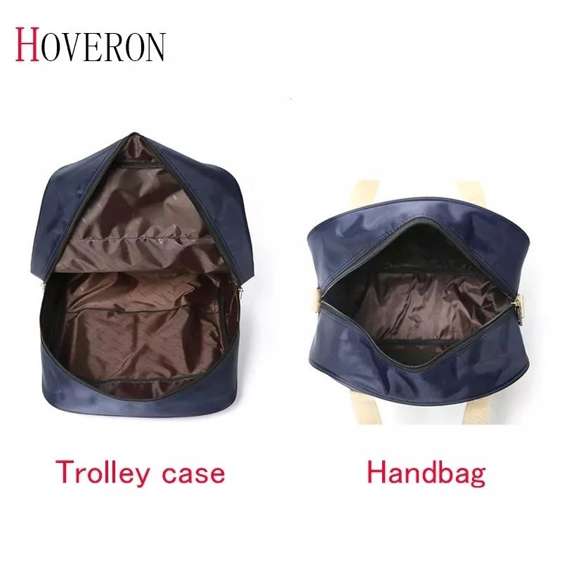 2-in-1 Trolley Travel Bag with Boarding Bag