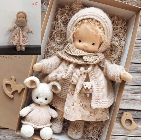 Handcrafted Waldorf Cuddle Doll | Soft, Organic & Non-Toxic