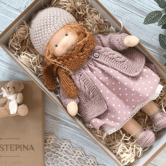 Handcrafted Waldorf Cuddle Doll | Soft, Organic & Non-Toxic