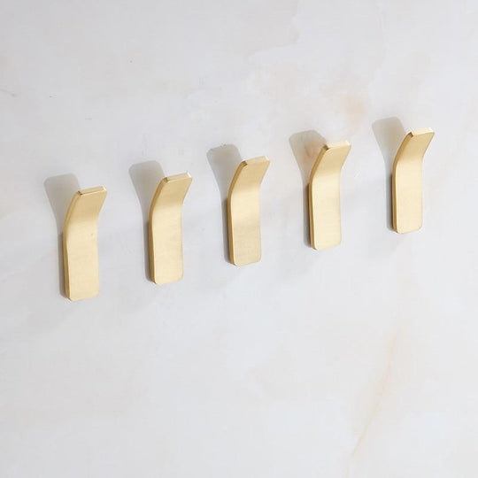 Gold Wall Hooks – Luxurious Brass Coat Hooks for Hallway and Bedroom