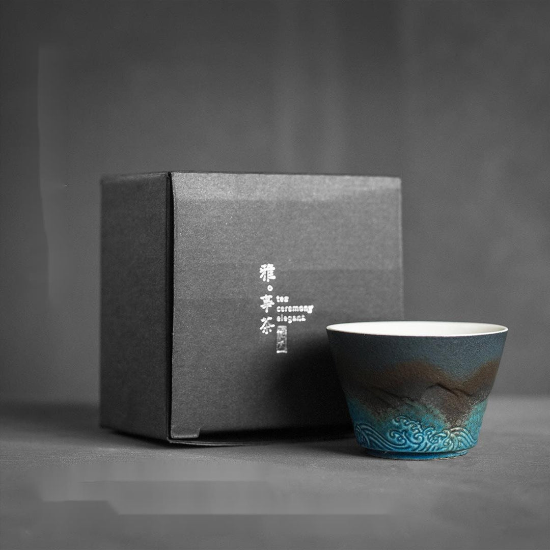 Large Ceramic Tea Cup with Lid