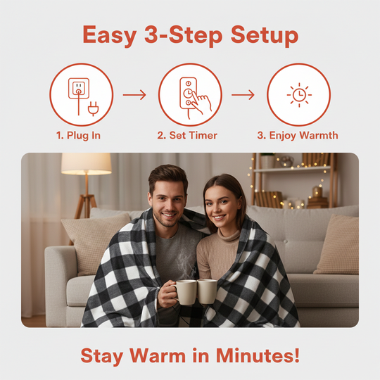 Electric Blanket - Adjustable Heat - Indoor Use
