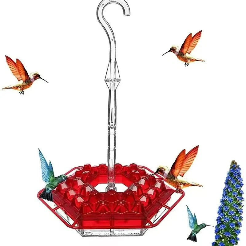 Ant-Proof Hummingbird Feeder with Outdoor Hanging Perch