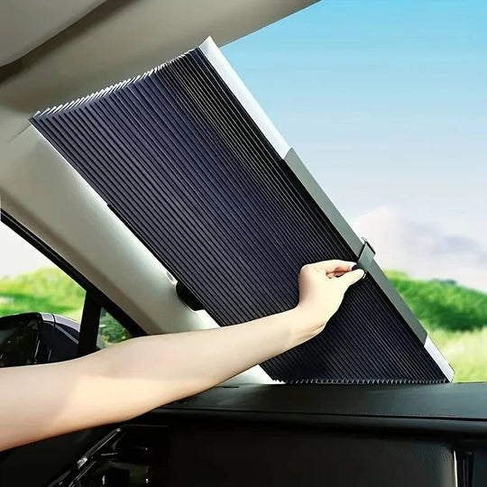 Car Sunshade - Retractable - Windshield Curtain
