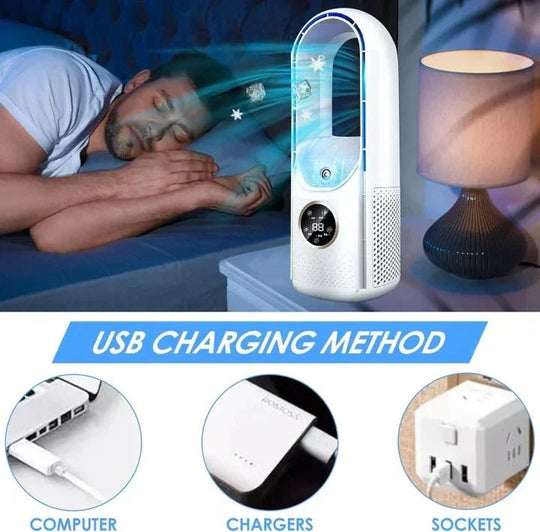 Blade-Free Silent Portable Air Conditioner