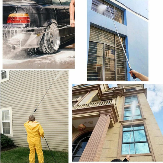 4000 PSI Telescopic High Pressure Washer Wand Set for Gutter & Roof Drainage & Wall Cleaning
