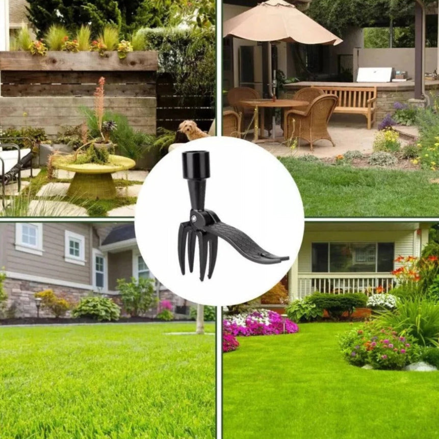 Stand Up Weed Puller Tool with Stick
