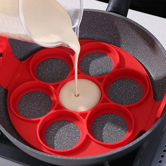 Non-Stick Aluminium Pancake Pan with Multiple Compartments, 15 in