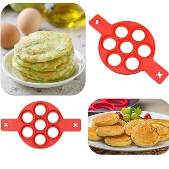 Non-Stick Aluminium Pancake Pan with Multiple Compartments, 15 in