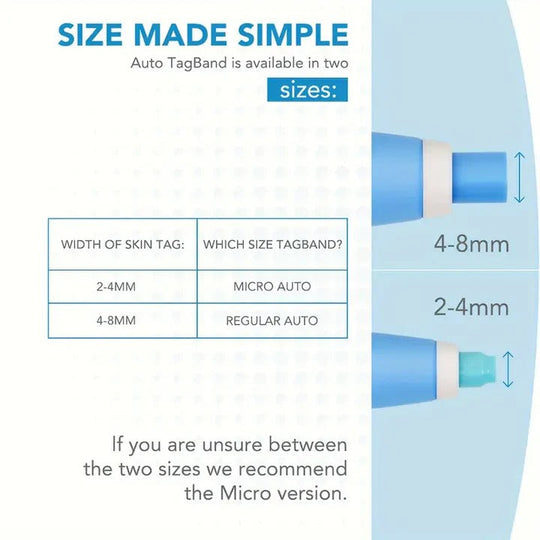 Skin Tag Removal Kit with Silicone Bands & Pen Band Tool