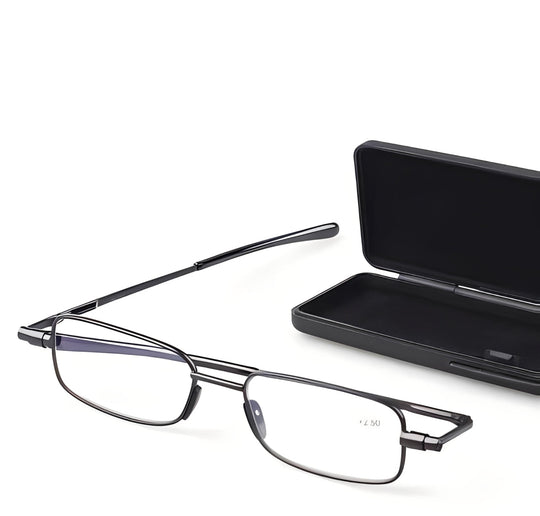 Lightweight Folding Reading Glasses with Compact Design