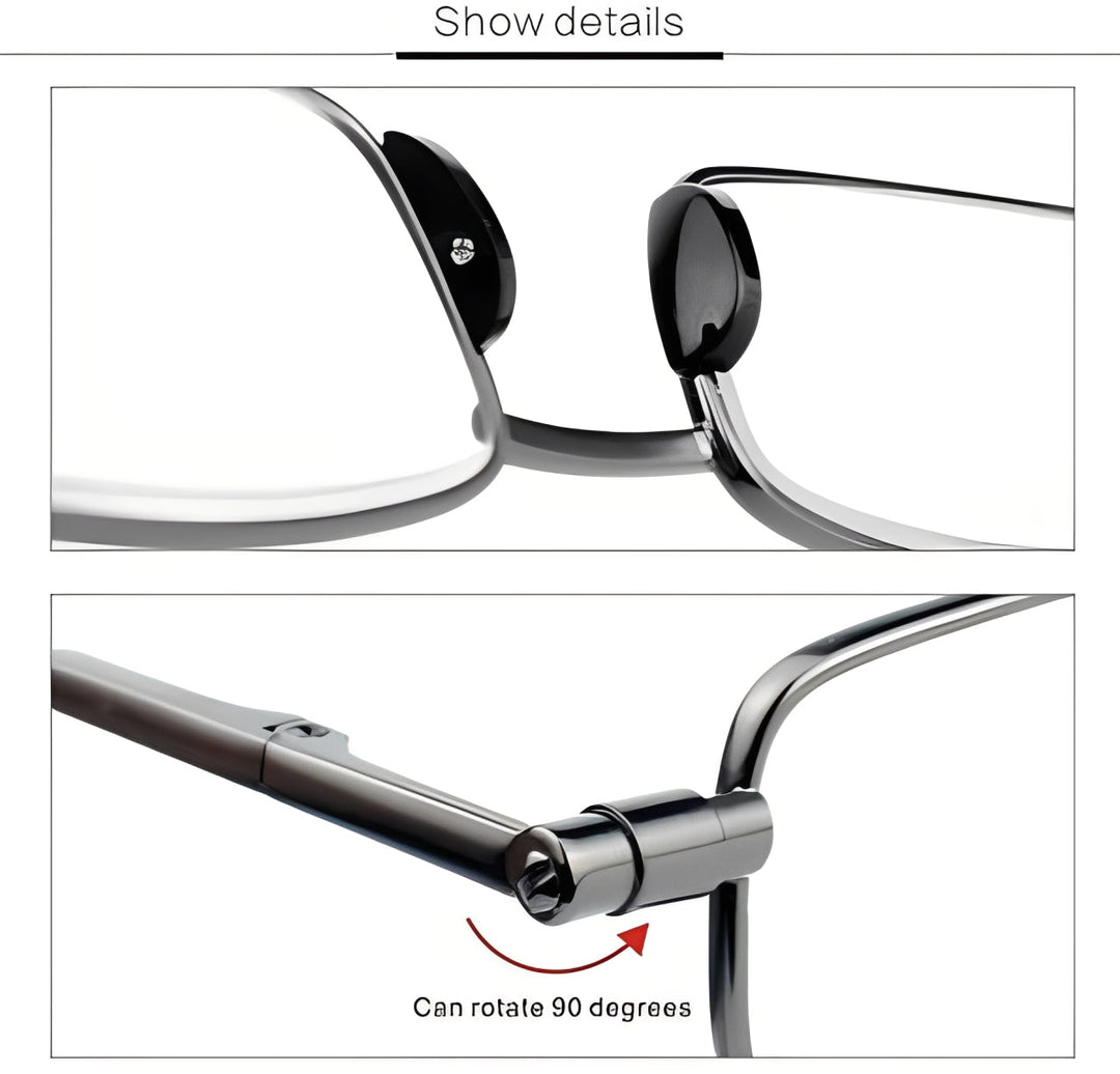 Lightweight Folding Reading Glasses with Compact Design