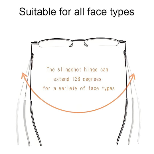 Lightweight Folding Reading Glasses with Compact Design