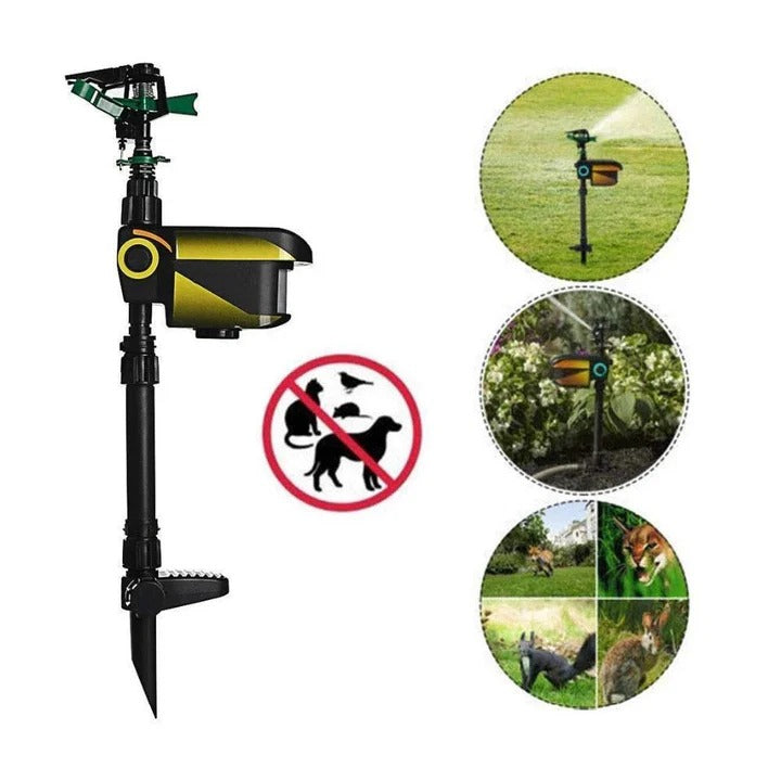 Solar Powered Motion Activated Sprinkler for Deer Repellent