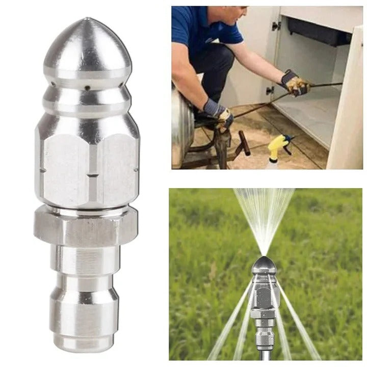 High-Pressure Sewer Jetter Nozzle for Pressure Washers