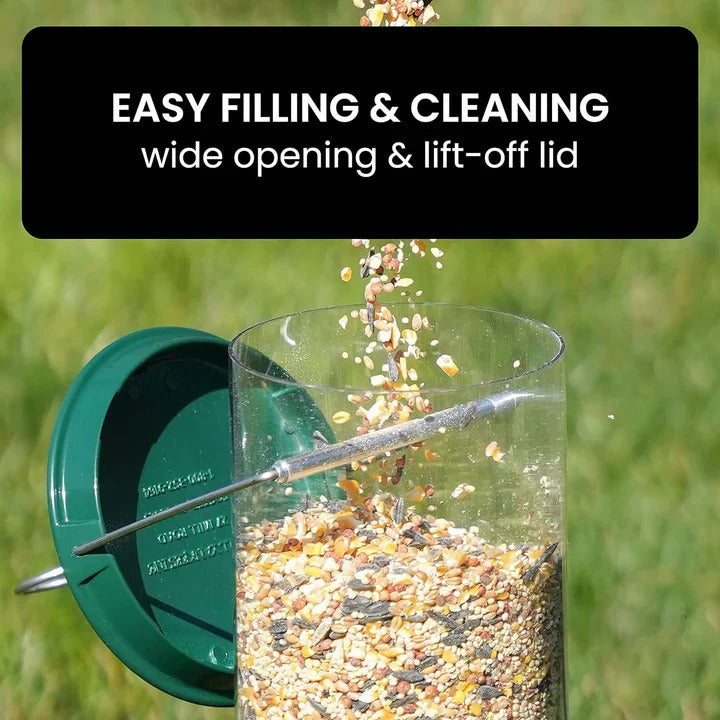 Weather Resistant Squirrel Proof Bird Feeder for Outdoor Use