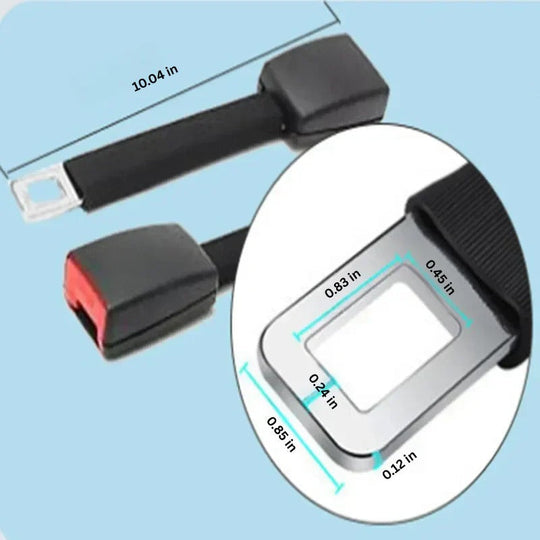 Adjustable Raised Seat Belt Extender for Added Comfort and Reach