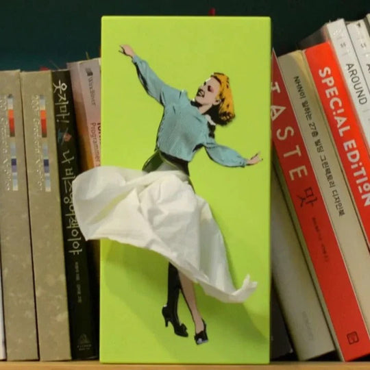 Creative Flying Skirt Tissue Holder for Living Room and Office