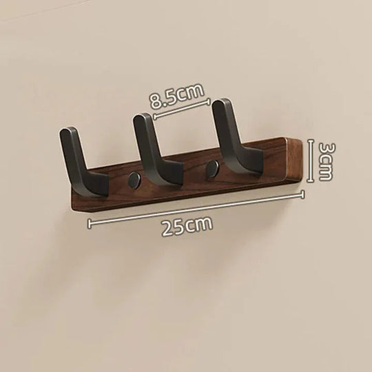Decorative Wall-Mounted Wood and Metal Coat Organiser