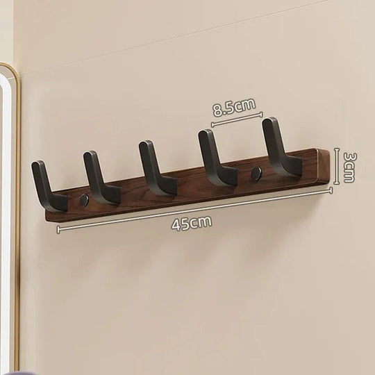 Decorative Wall-Mounted Wood and Metal Coat Organiser