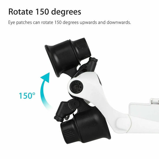 LED Headband Magnifier – Hands-Free Tool for Crafts & Jewellery