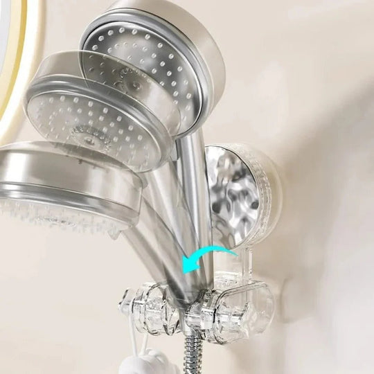 Rotatable Shower Head Mount – Adjustable Suction Holder Tool-Free