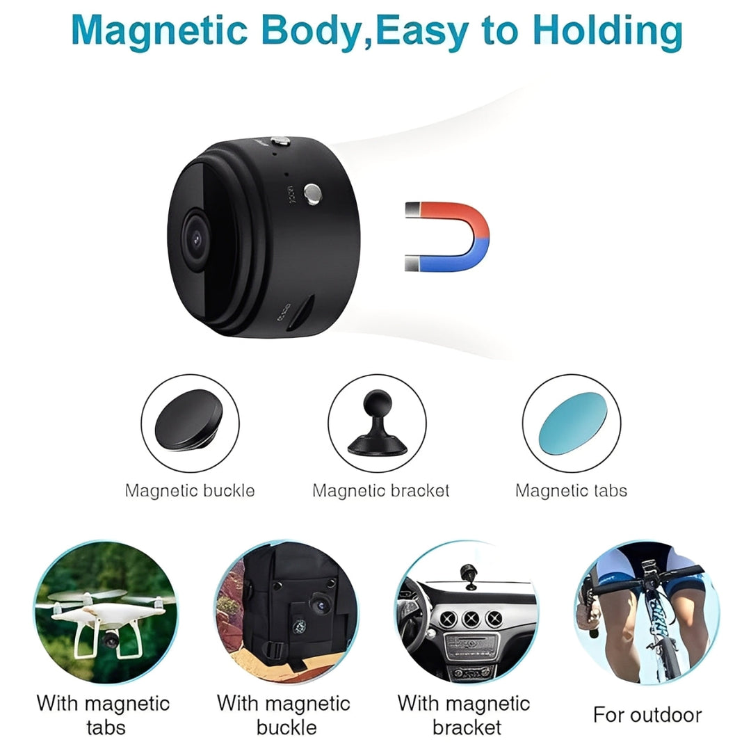 Mini Magnetic WiFi Camera with High Definition 1080p Recording