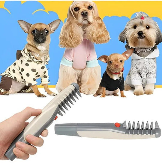 Anti-Tangle Pet Grooming Rake for Dogs with Long Hair