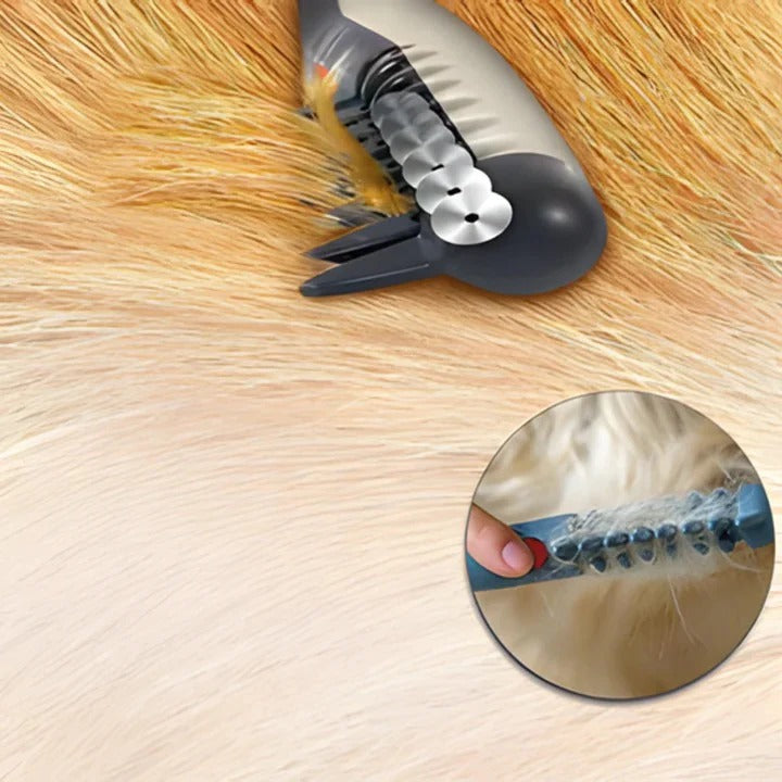 Anti-Tangle Pet Grooming Rake for Dogs with Long Hair