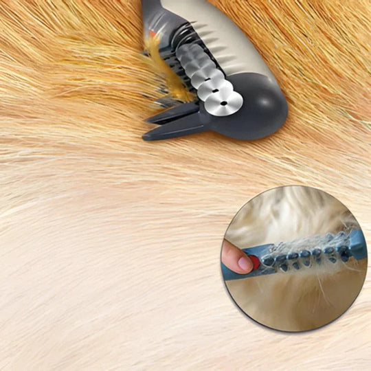 Anti-Tangle Pet Grooming Rake for Dogs with Long Hair
