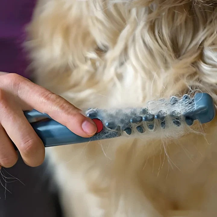 Anti-Tangle Pet Grooming Rake for Dogs with Long Hair