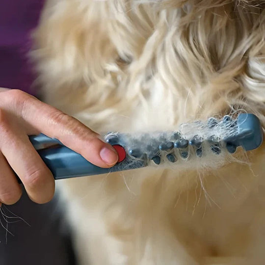 Anti-Tangle Pet Grooming Rake for Dogs with Long Hair