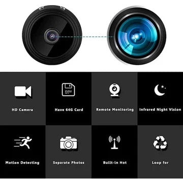 Portable Mini HD Security Camera – Wireless Audio & Video Monitor