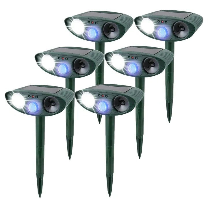 Solar-Powered Rabbit Repeller – Ultrasonic Humane Pest Deterrent