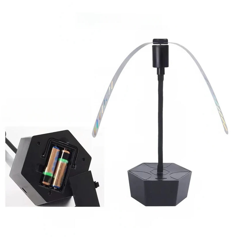 Battery-Powered Fly Deterrent Fan for Picnic Tables