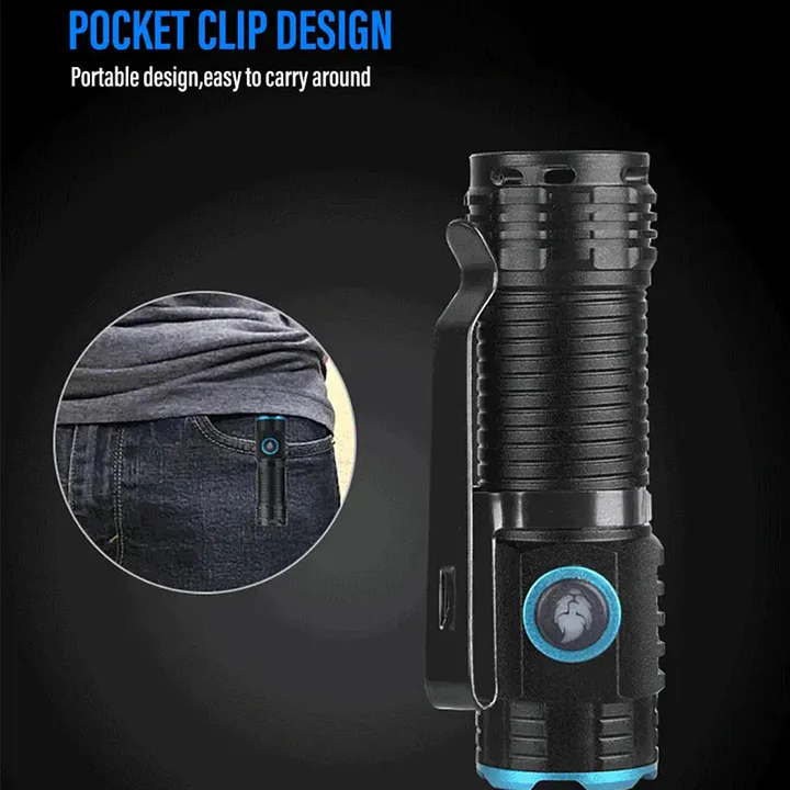 Rechargeable LED Torch with Magnetic Base