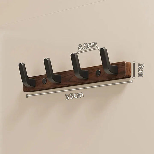 Decorative Wall-Mounted Wood and Metal Coat Organiser