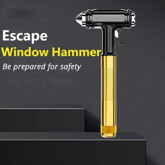 Metal Car Emergency Tool with Window Breaker and Seatbelt Cutter