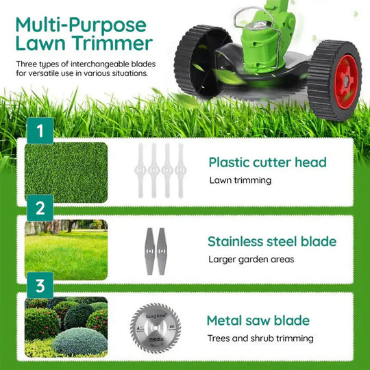 Cordless Electric Grass Trimmer and Lawn Edger