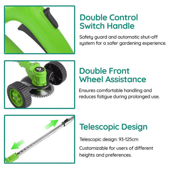 Cordless Electric Grass Trimmer and Lawn Edger