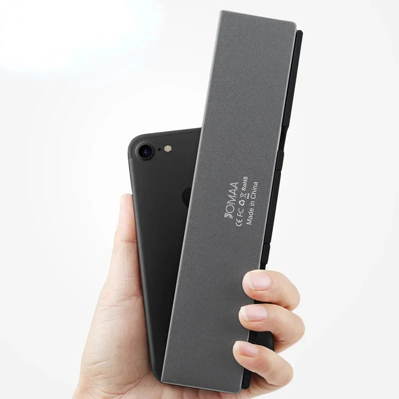 Slim Foldable Wireless Keyboard and Magnetic Stand for Tablets