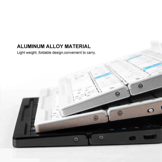 Slim Foldable Wireless Keyboard and Magnetic Stand for Tablets